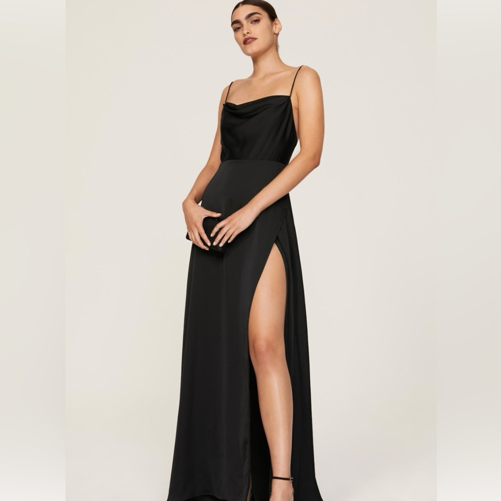 Fame and Partners Black Maxi Dress